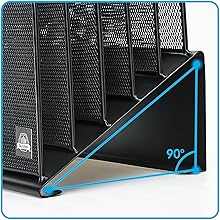 Inclined desk file organizer