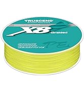 TRUSCEND Braided Fishing Line, Abrasion Resistant, No Stretch Braided Lines 8 Strands, Smaller Di...