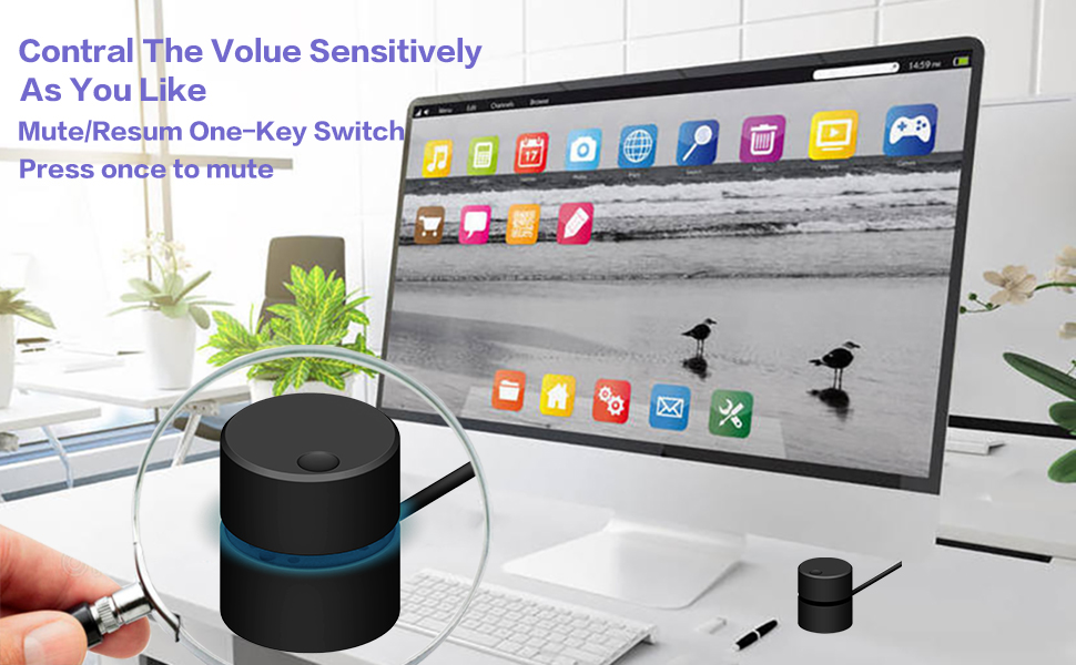 volume contral switch USB VOLUME KNOB adjust computer sound
