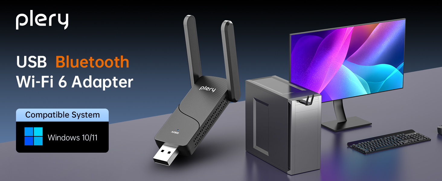 ax900 bluetooth wifi 6 adapter wifi dongle dual band wireless network adapter for desktop laptop pc