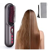 LAMA Cordless Hair Straightener Brush - Portable Hair Brush - 20s Fast Heating - 130 Million Plas...