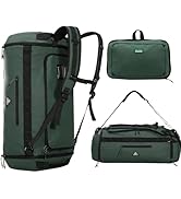 Haimont 50L Travel Duffle Bag for Men Women Foldable Sports Duffle Backpack for Gym Hiking Campin...