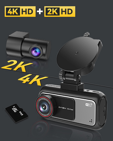 dashcam front and rear camera