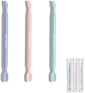 HaimiLiya 3Pcs Plastic Cuticle Pusher, Dual-end Dead Skin Nail Pusher Nail Dirt Cleaner Tool Gel ...