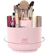 SKYDUE Makeup Organizer, Rotating Pencil Pen Holder for Desk, Dual-Purpose Desk Organizer for Cos...