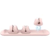 Magnetic Silicone Cable Clips with No-Residue Strong Adhesive – Desk, Under-Desk, Nightstand, Wal...