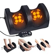 NCONCO Electric Foot Massager Shiatsu Foot and Calf Massager with Heat for Pain Relief