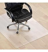 SALLOUS Clear Chair Mat, 47"x36" Office Chair Mat for Hard Floors, Vinyl Desk Chair Mat Protector...