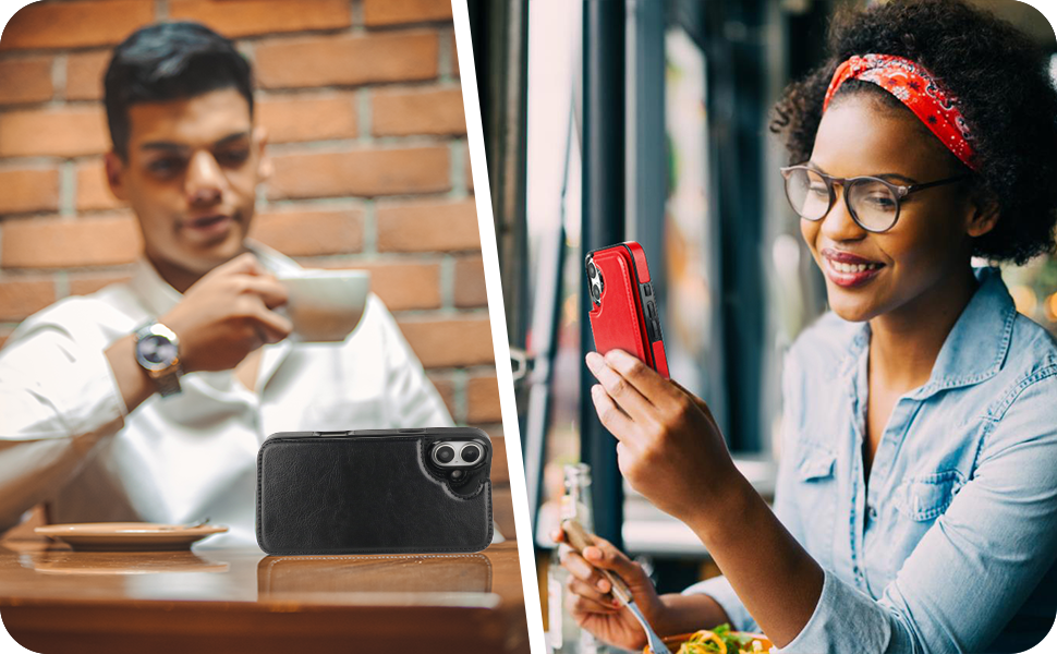 Wallet Case for iPhone 16 with Kickstand