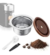 Saxiplles Reusable Espresso Pods for Nespresso Vertuo Pop, Next &amp; Plus – Stainless Steel Refillab...