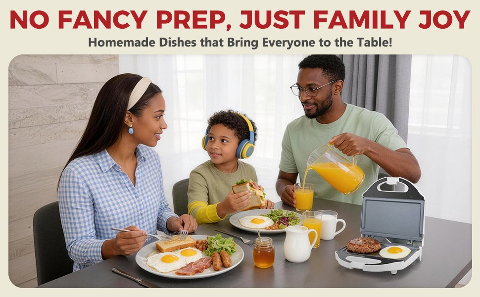 no fancy prep just family joy