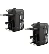 Travel Adapter, Universal All in One Worldwide Travel Adapter Power Converters Wall Charger AC Po...