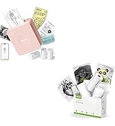 Nelko Pink Sticker Printer,PM230 Mini Printer Bluetooth Portabel Sticker Maker, Mini Printer Pape...
