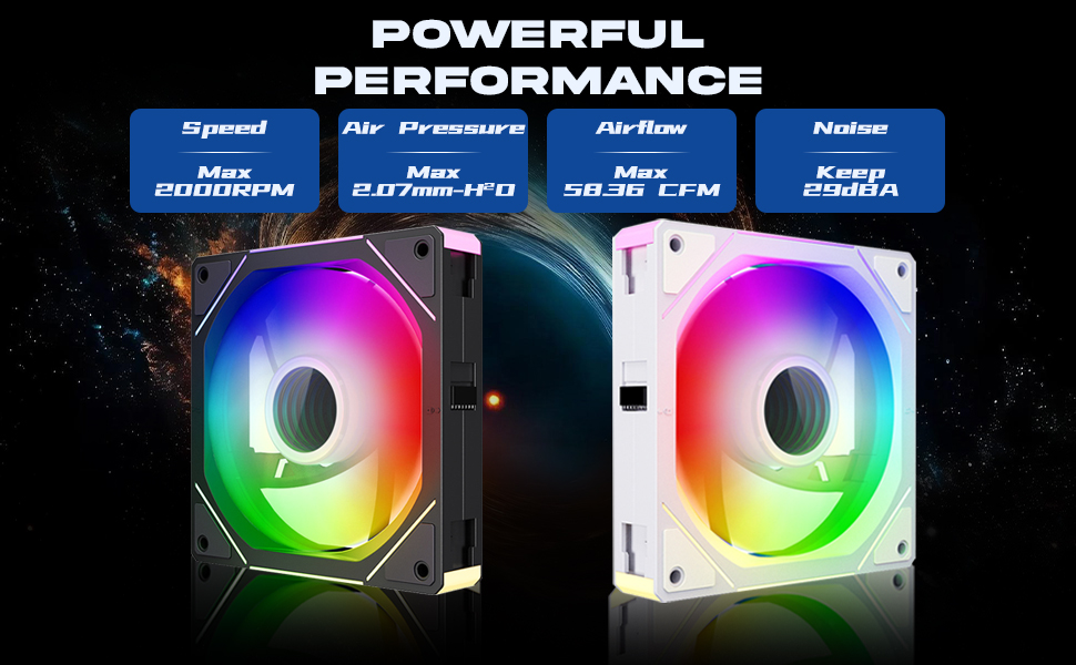 rgb fans 120mm 3 pack