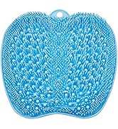 BESKAR Larger Foot Scrubber Mat with Non-Slip Suction Cups- Cleans, Smooths, Exfoliates &amp; Massage...