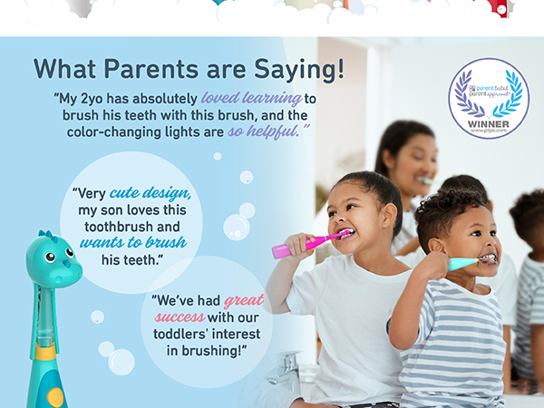 brusheez toddlers easy to use toothbrush kid safe beginners easy to use gentle brushing chart review