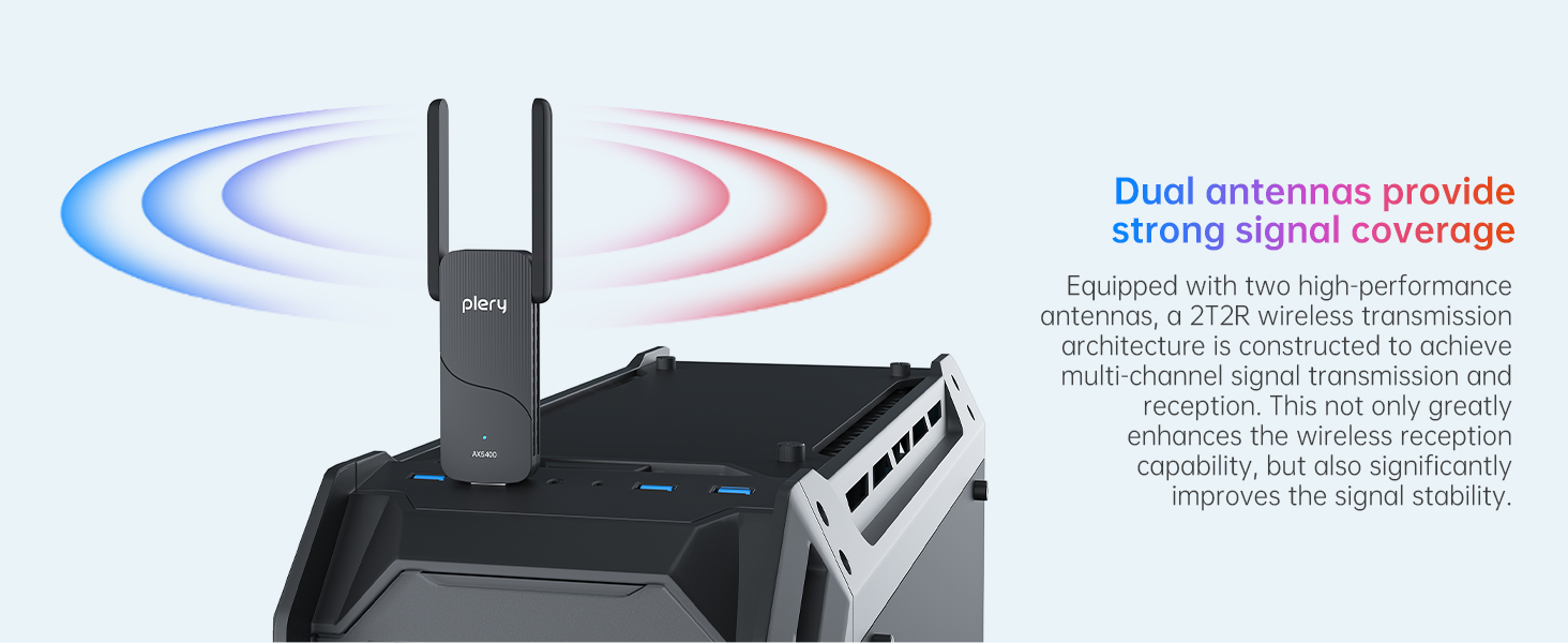 ax5400 usb wifi 6 adapter wifi dongle for desktop laptop pc tri band wireless Wi-Fi network adapter