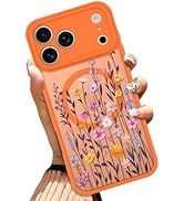 OOK Case Made for iPhone 17 Pro Max 6.9 Inch (Compatible with MagSafe) Floral Flowers Translucent...