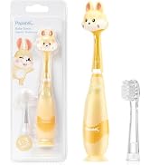 Papablic Toddler Sonic Electric Toothbrush Kids for Ages 1-3 Years, Baby Electric Toothbrush with...