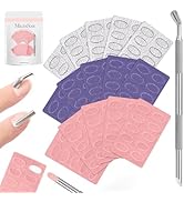 MelodySusie 150/180/240 Grit Sandpaper Sheets, 15 PCS Pre Polishing Adhesive Replacement Flakes W...