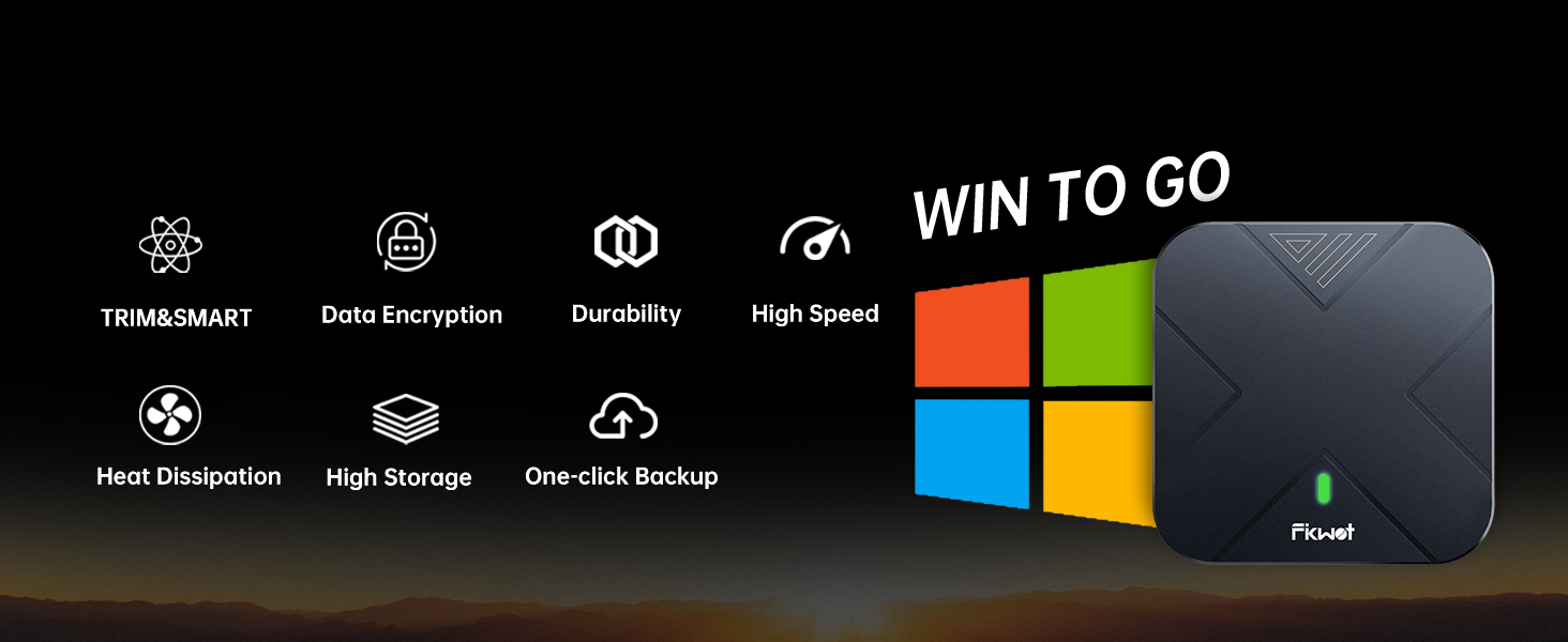 Fikwot FP70 Portable SSD External solid state drive 1050MB/s