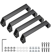 JiGiU 4-Pack 4040 Aluminum Handle Aluminium Alloy Rectangular Industrial Pull Handle 180mm Hole D...