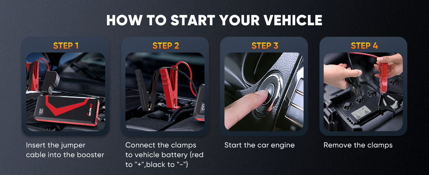 car battery charger jump starter