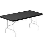 Lemict 6FT Spandex Table Cloth - 1 Pack, Fitted Rectangle Tablecloth for Folding Tables, Washable...