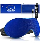 Heated Eye Mask, Dry Eye Mask Heat Eye Compress with Flaxseed, Warm Eye Compress Heating Pad with...