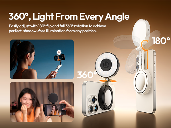 magnetic selfie light for iphone