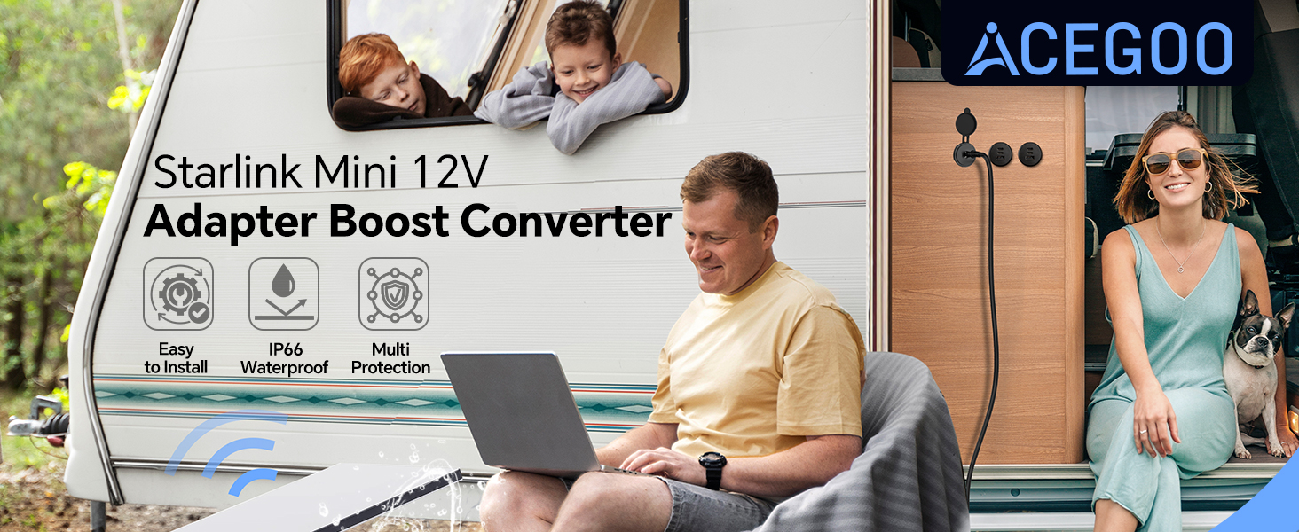 Starlink Mini 12V Adapter Boost Converter