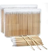 800PCS Pointed Cotton Swabs with Storage Case - 4 inch Microblading Precision Tip Cotton Swabs wi...