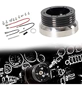 GSTP 5 &amp; 6 Hole Billet Steering Wheel Hub Adapter Black