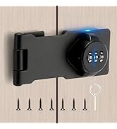 TOKCKYBL Keyless Cabinet Lock with Combination Code - 3-Digit Password Hasp Latch Lock for Drawer...