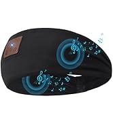 ASIILOVI Headband Headphones, Sleeping Headphones Bluetooth Headband with Upgraded Ultra-small HD...