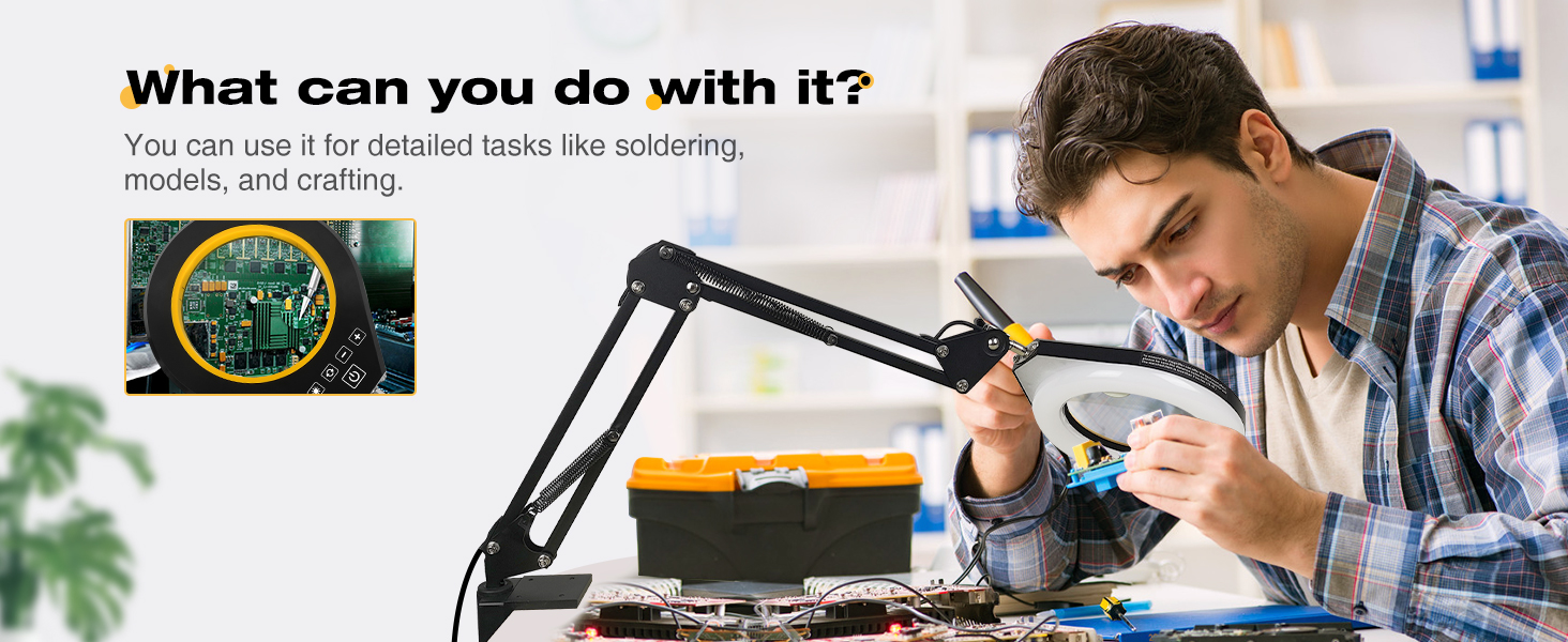 magnifying glass with light hands free