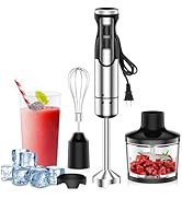 Colarlemo 1800W Immersion Blender Handheld 4-in-1 Hand Blender Stick for Ice Crushing Smoothie, B...