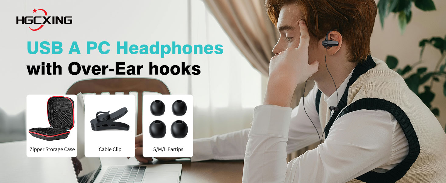 usb wired earbuds with case