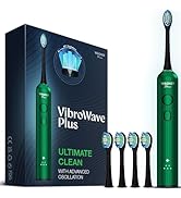 Wagner Stern VibroWave Plus Oscillation &amp; Vibration Sonic Electric Toothbrush with 4 Brush Heads....