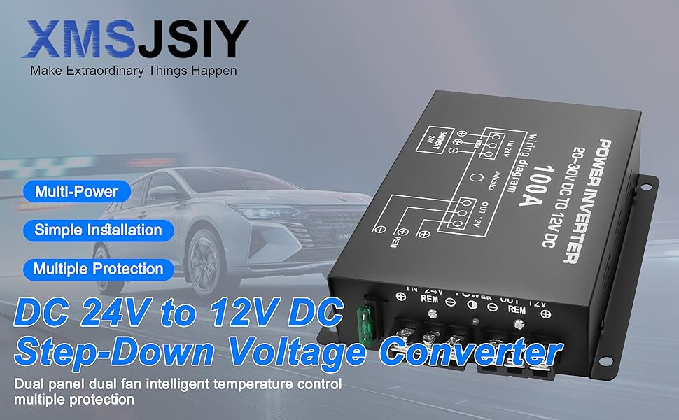DC 24V to 12V DC Step-Down Voltage Converter 