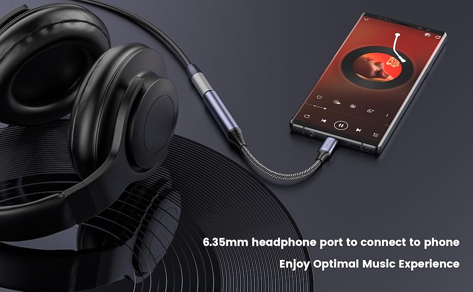 MOSWAG USB C to 1/4 Female audio adapter