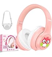 LOBKIN Active Noise Cancelling Headphones for Kids,Kids Headphones ANC Bluetooth 5.4 Wireless wit...