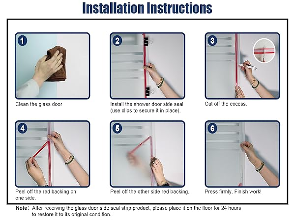 shower door side seal strip 3/8 inch
