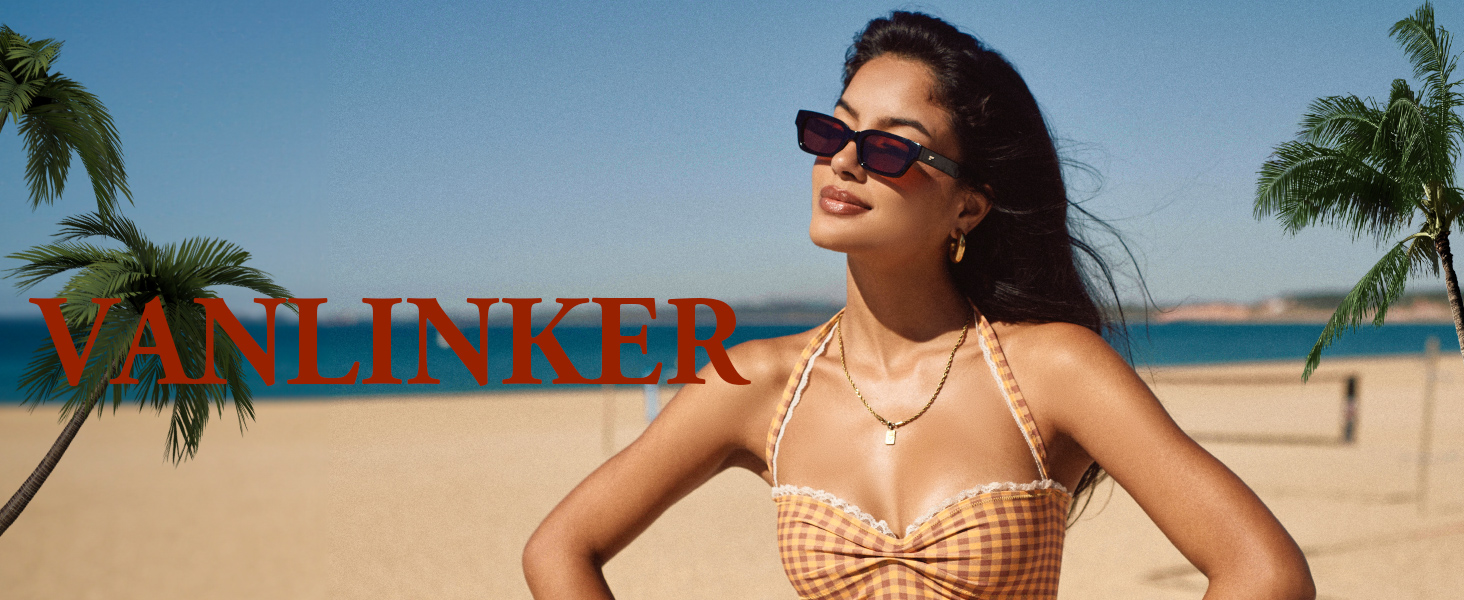 VANLINKER Skinny Sunglasses for Women VL9846