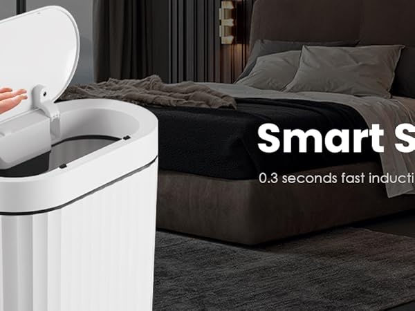 bathroom trash can with lid