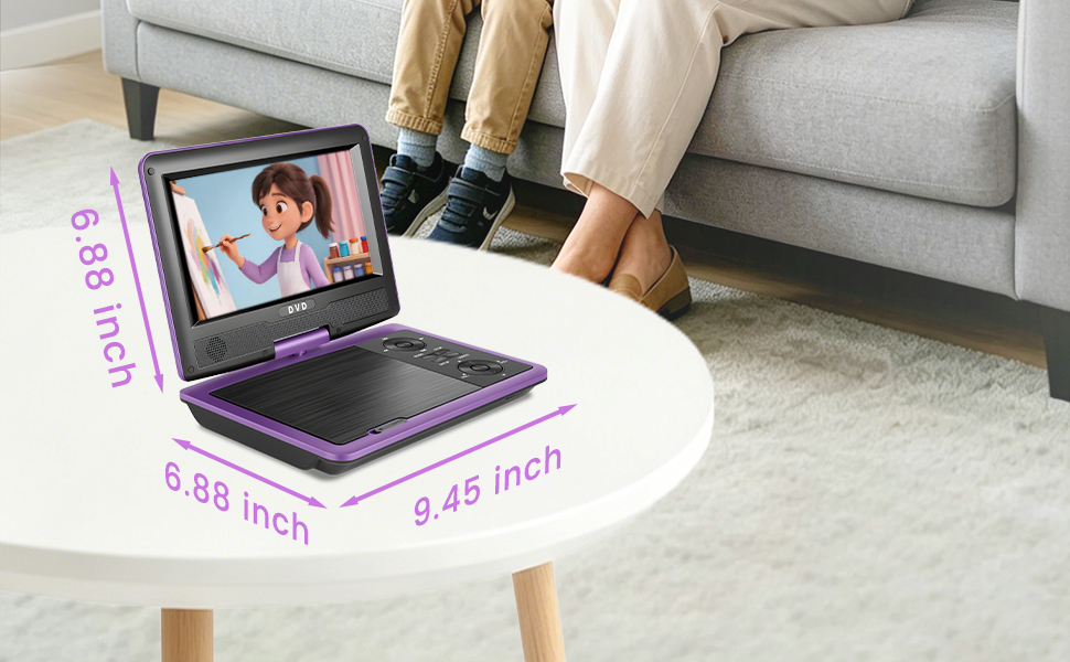 9inch portable dvd payer