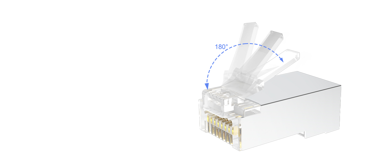 cat 6 pass through rj45 connectors