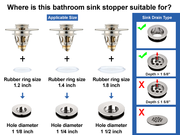 pop up sink stopper