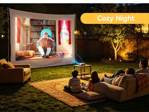 Projector Courtyard Movie