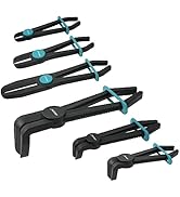 Libraton Hose Clamp Pliers - 6pc Set, Straight &amp; 90, Plastic, Brake, Fuel, Coolant, Radiator Hose...